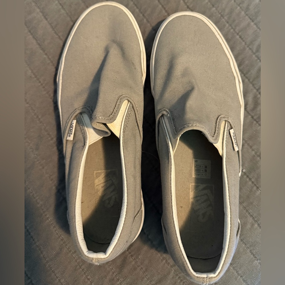 Vans Kids Gray Slip-On Sneakers